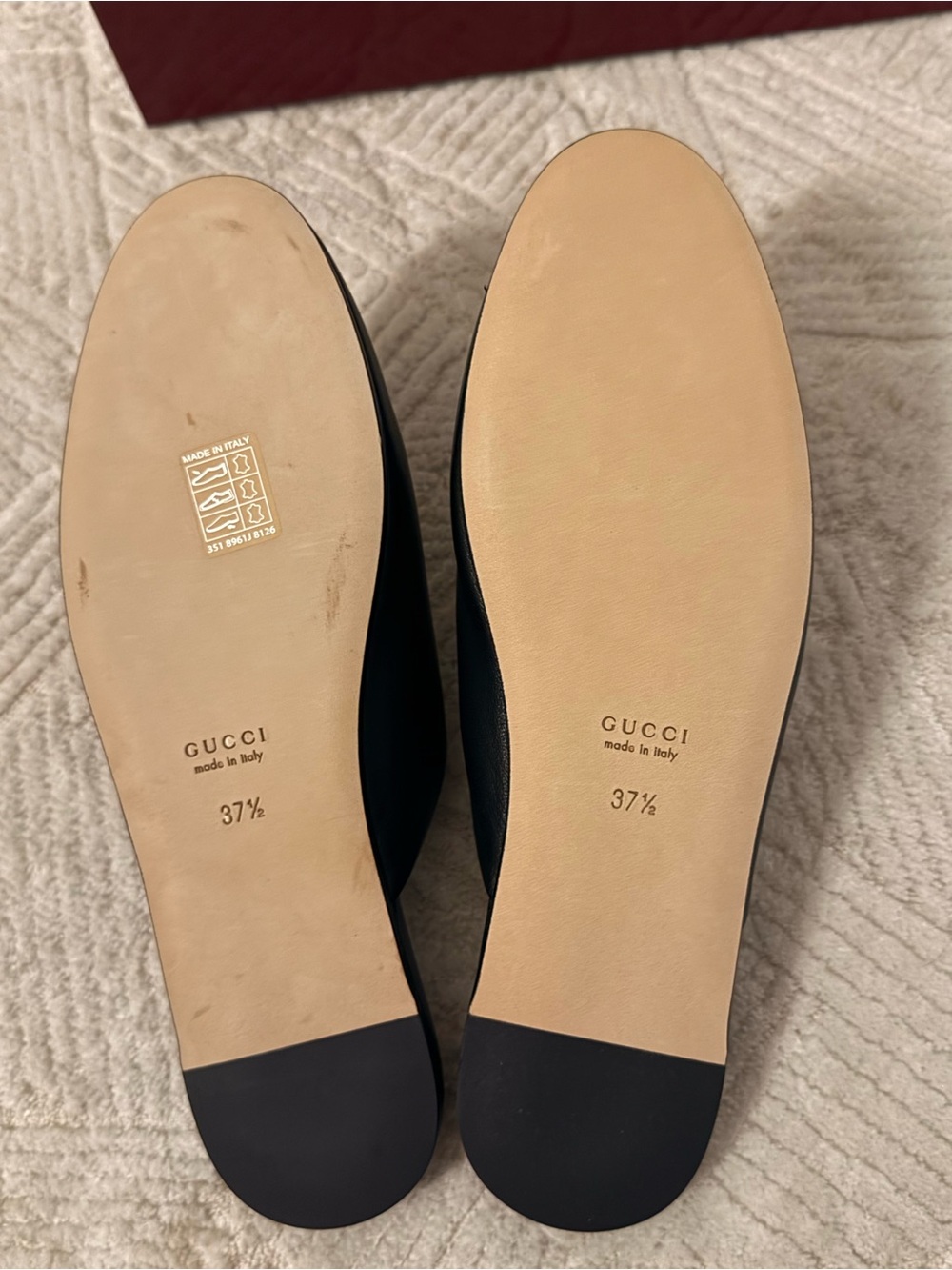 Gucci Black Leather Horsebit Slip-On Mules with Gold Hardware - Picture 3 of 9